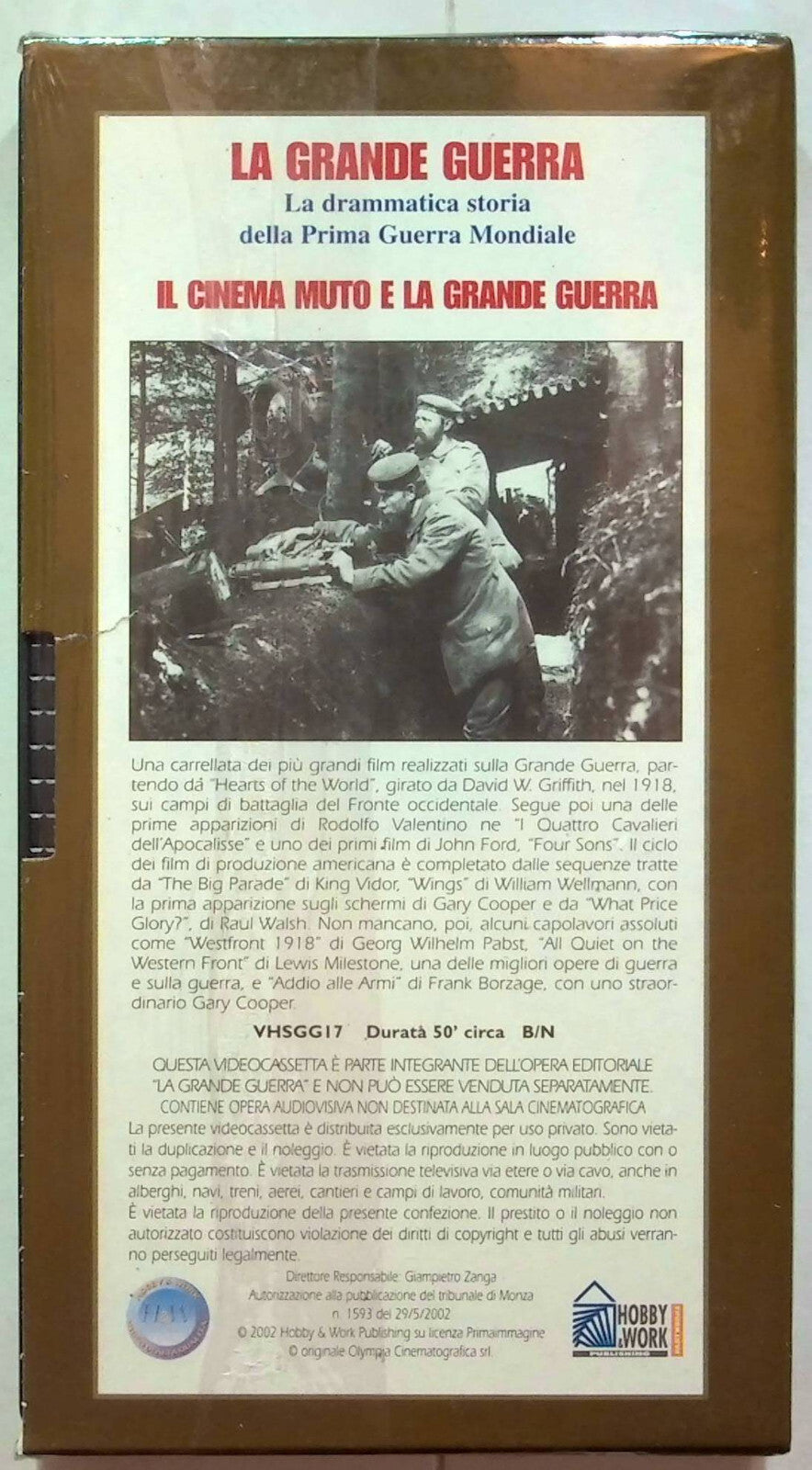EBOND La Grande Guerra Il Cinema Muto e La Grande Guerra Edit. VHS VH001537