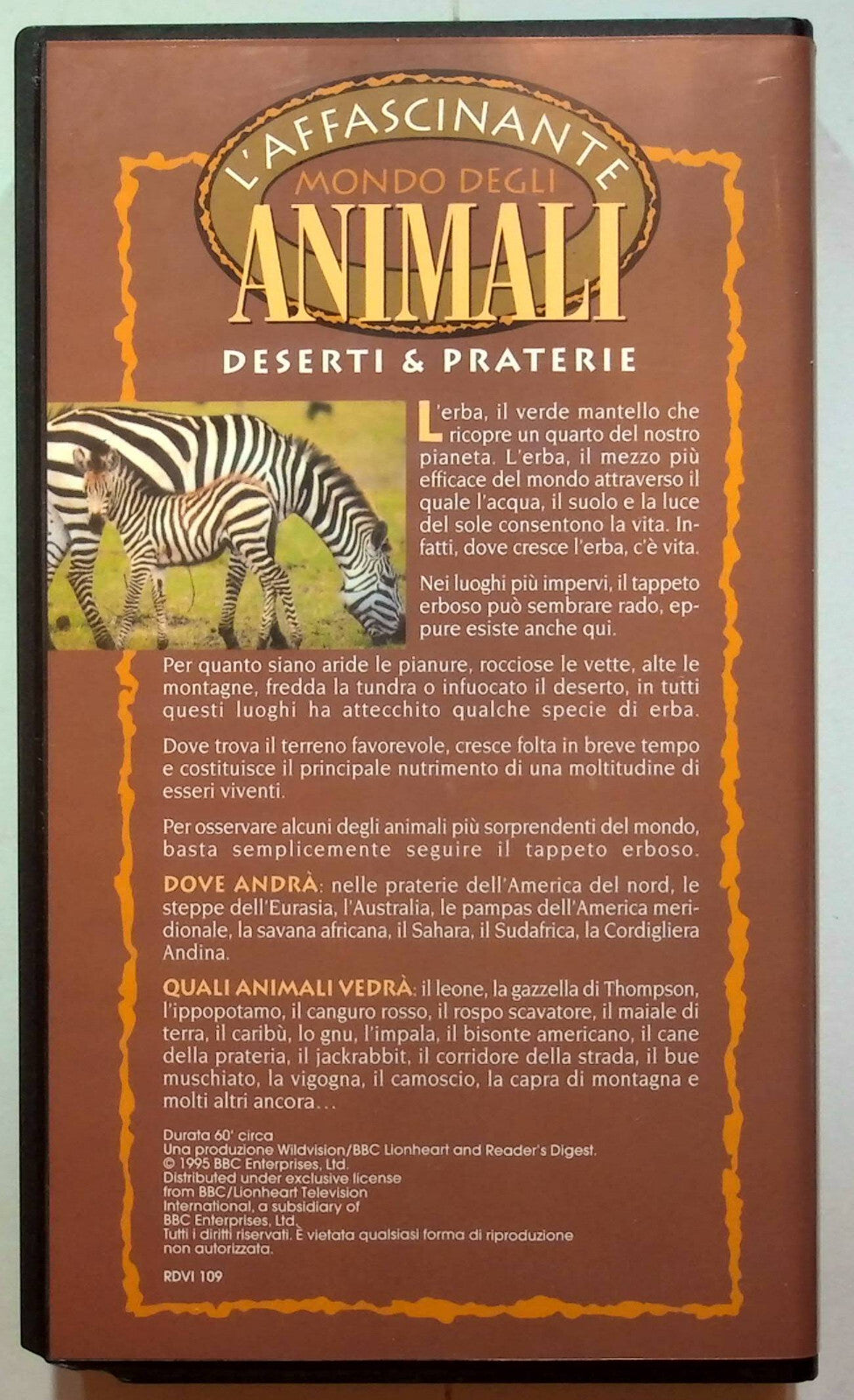 EBOND L'affascinante Mondo Degli Animali - Deserti & Praterie VHS VH001580