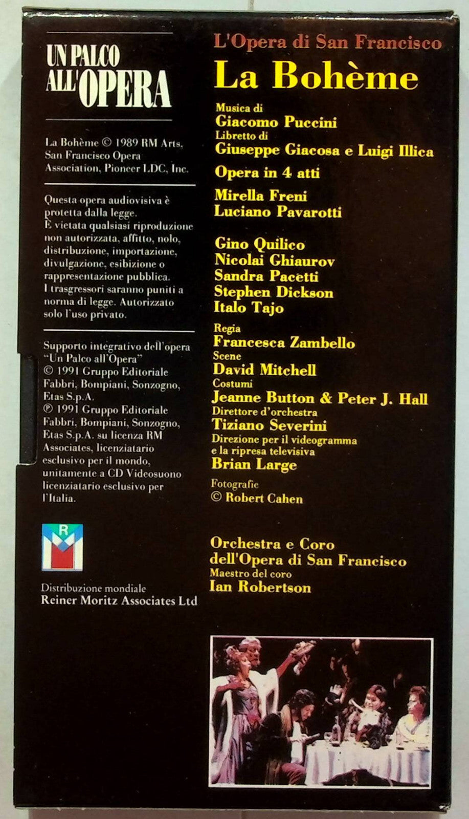 EBOND Un Palco All'opera - La Boheme Editoriale VHS VH001618