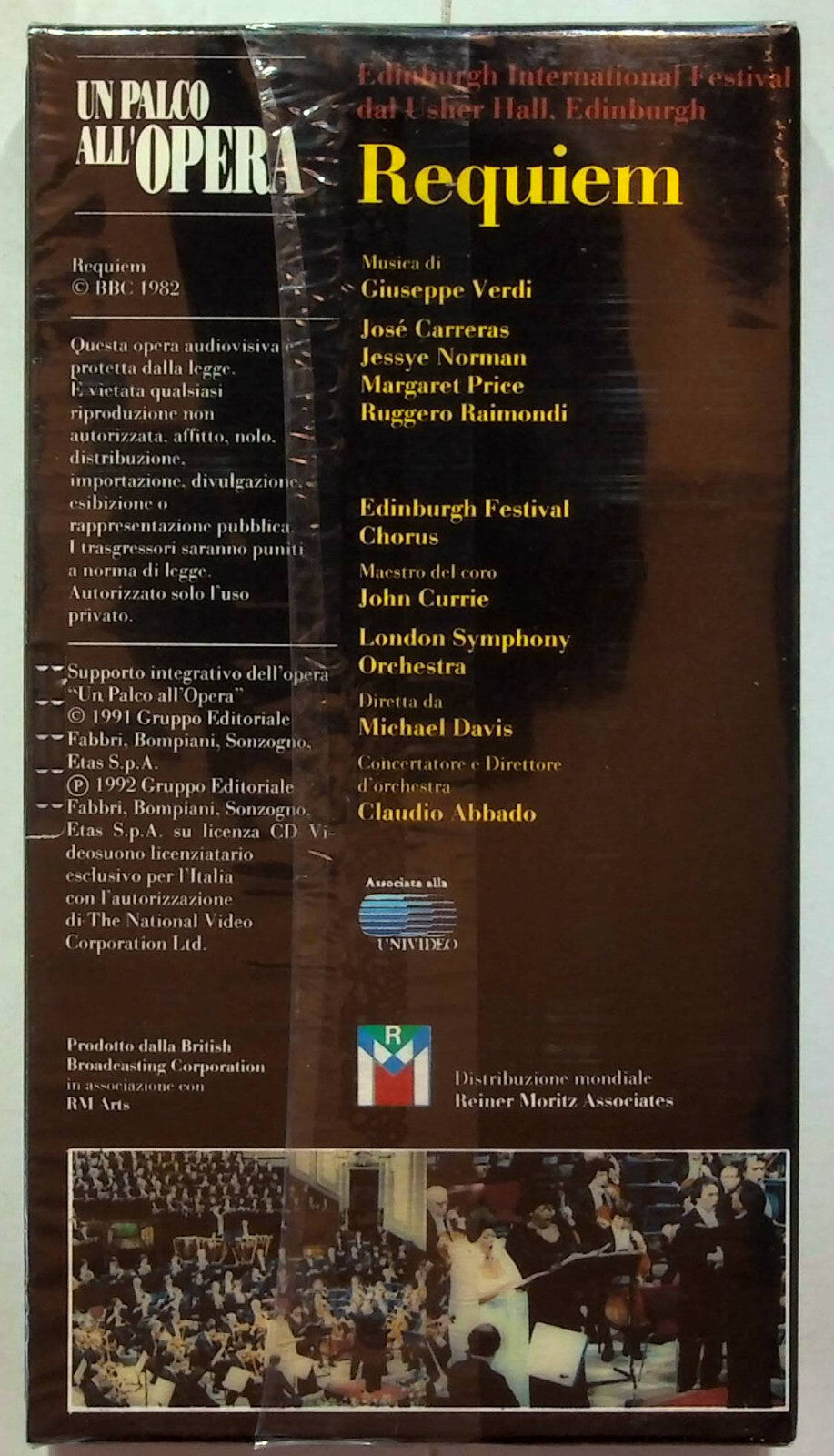 EBOND Un Palco All'opera - Requiem Editoriale VHS VH001619