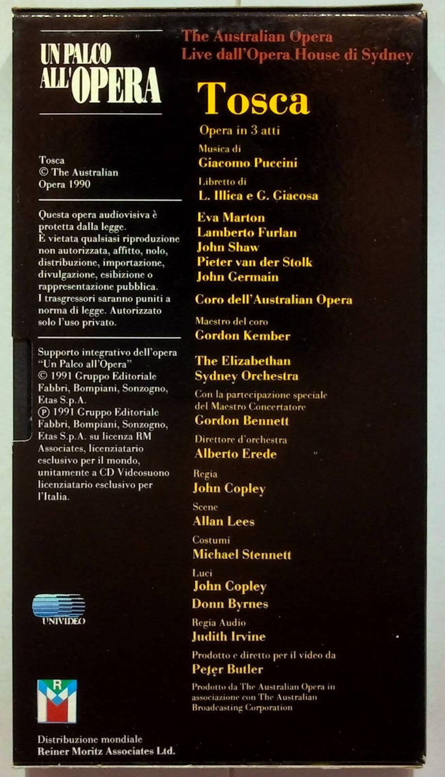 EBOND Un Palco All'opera - Tosca Editoriale VHS VH001620