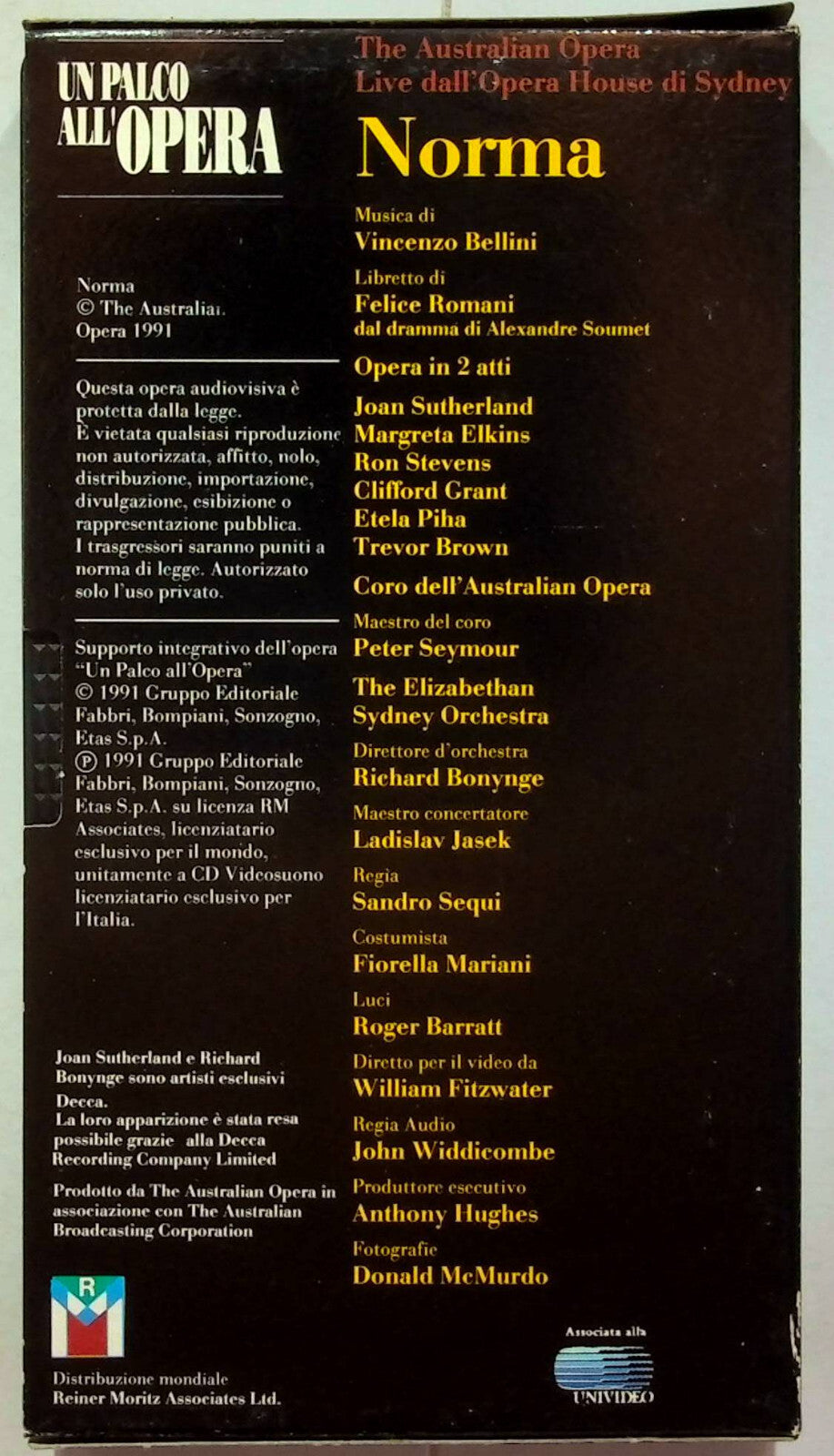 EBOND Un Palco All'opera - Norma Editoriale VHS VH001621