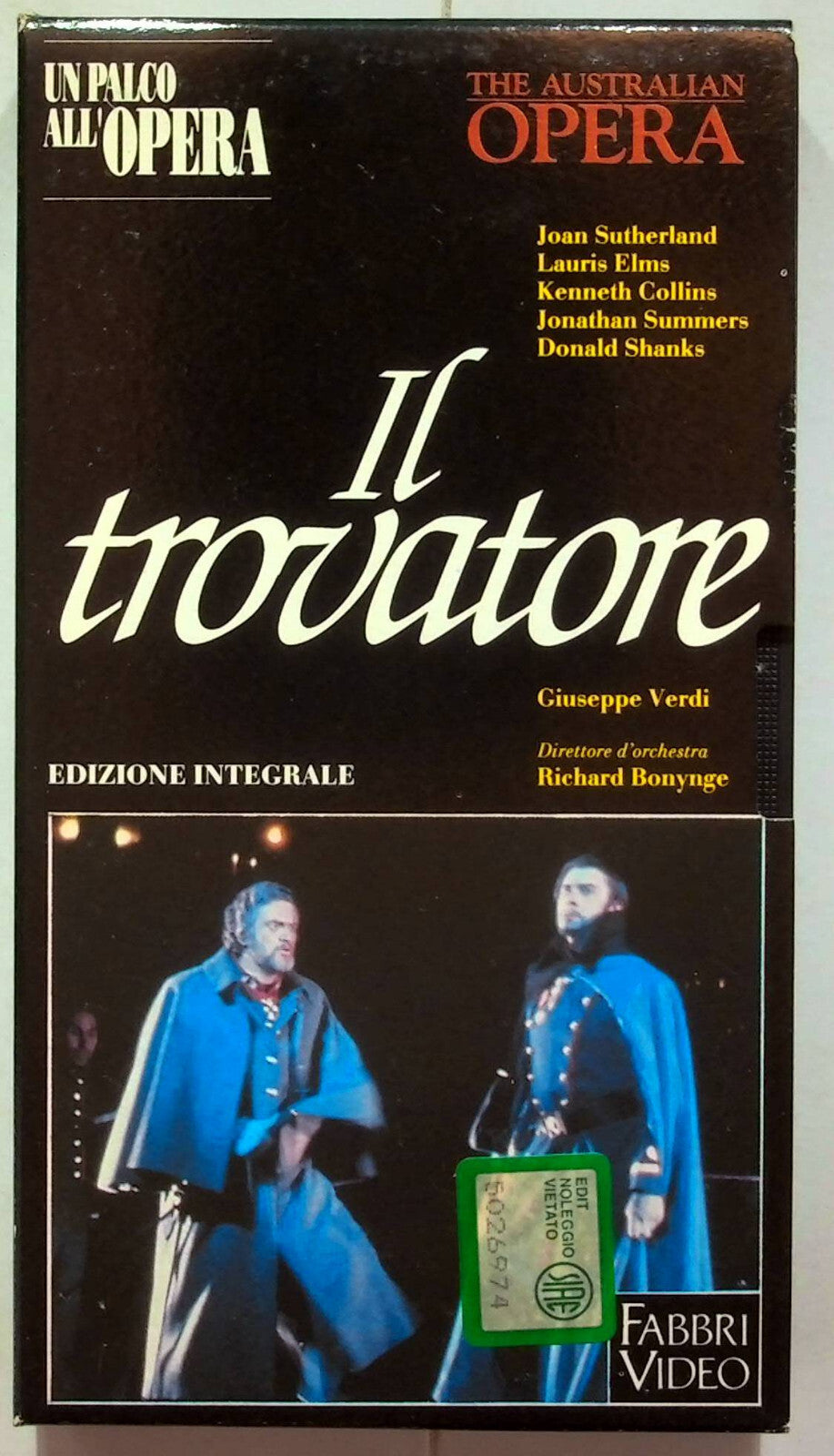 EBOND Un Palco All'opera - Il Trovatore Editoriale VHS VH001629