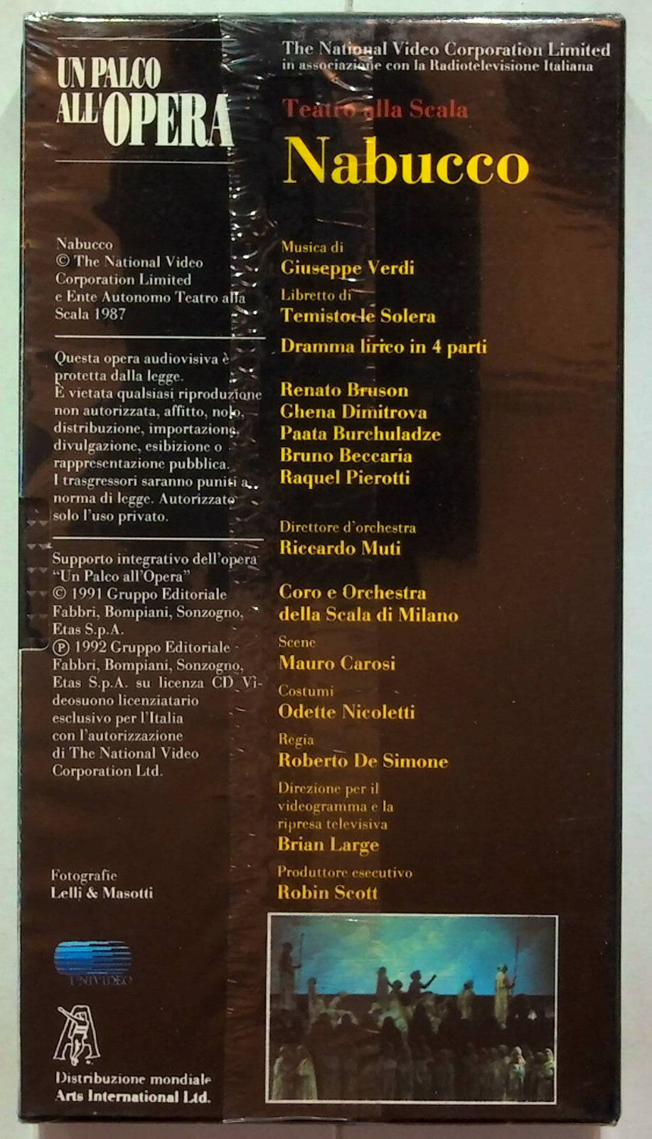 EBOND Un Palco All'opera - Nabucco Editoriale VHS VH001631