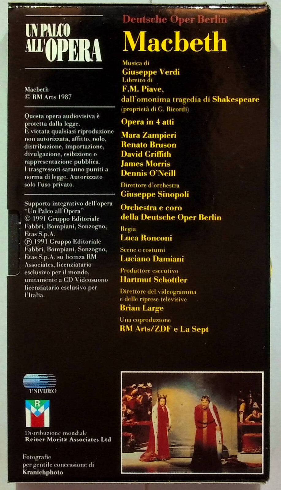 EBOND Un Palco All'opera - Macbeth Editoriale VHS VH001632