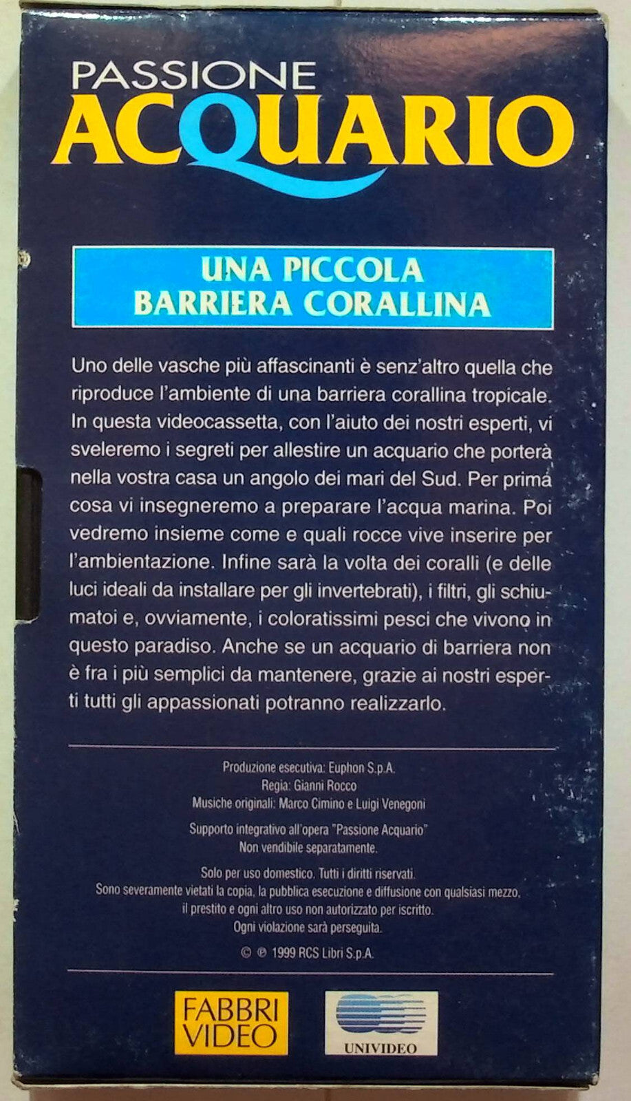 EBOND Passione Acquario - Una Piccola Barriera Corallina Editoriale VHS VH001641