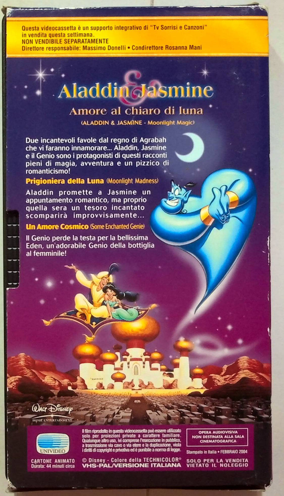 EBOND Alladin & Jasmine Amore Al Chiaro Di Luna Editoriale VHS VH001644