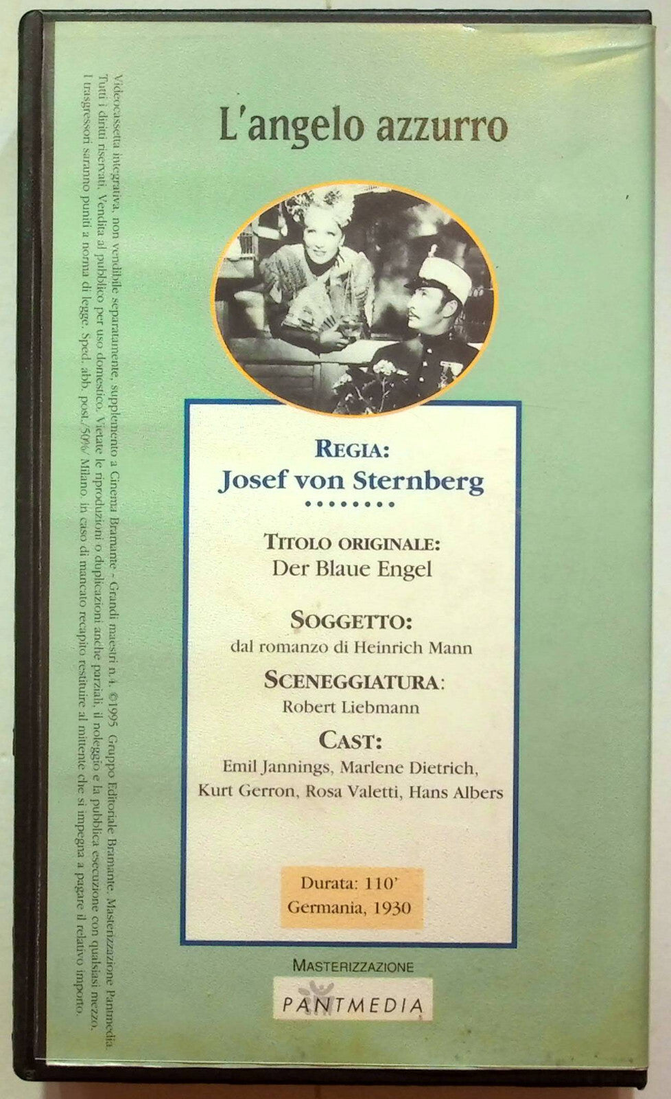 EBOND L'angelo Azzurro Editoriale VHS VH001662