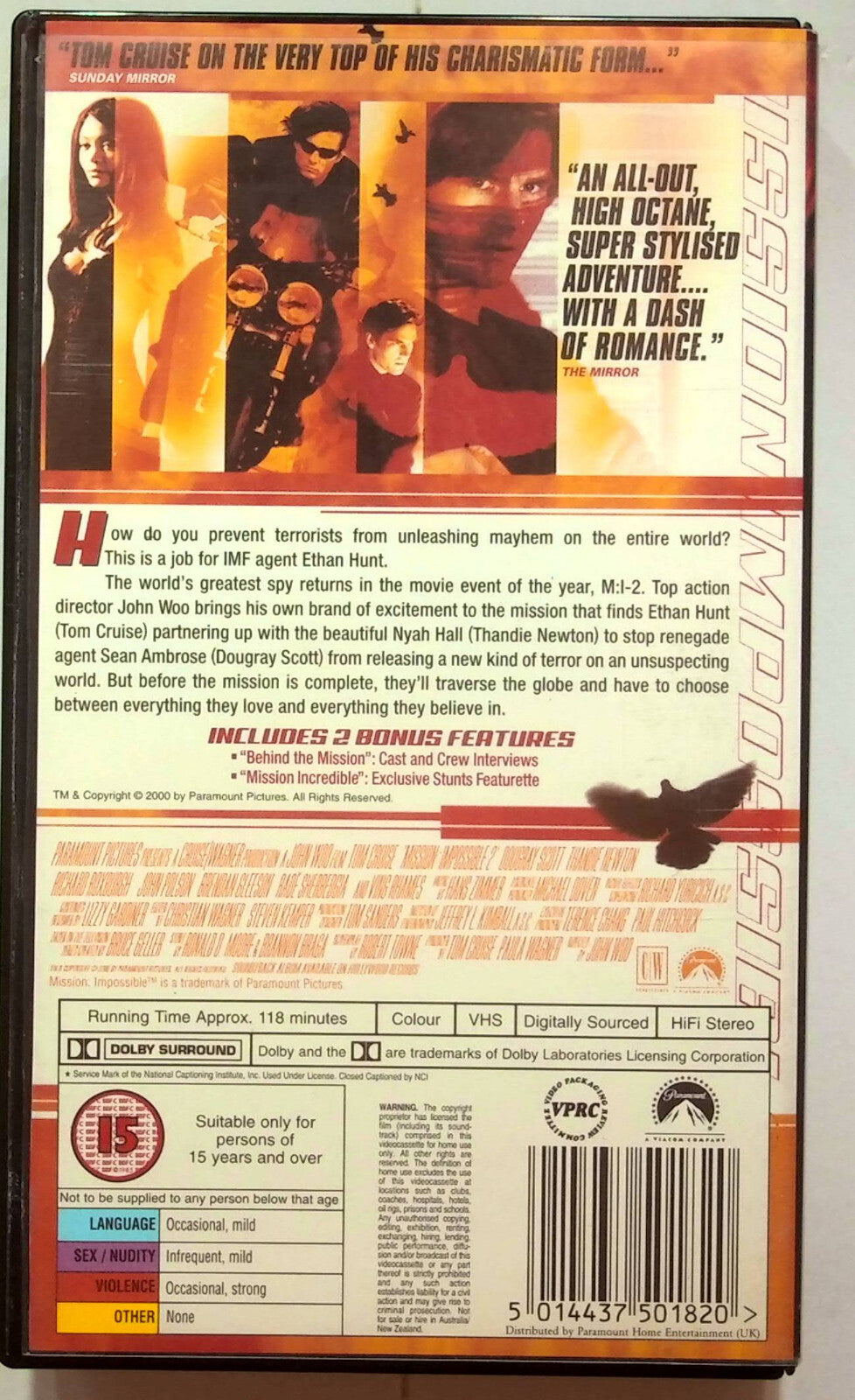 EBOND Mission Impossible 2 VHS VH001674