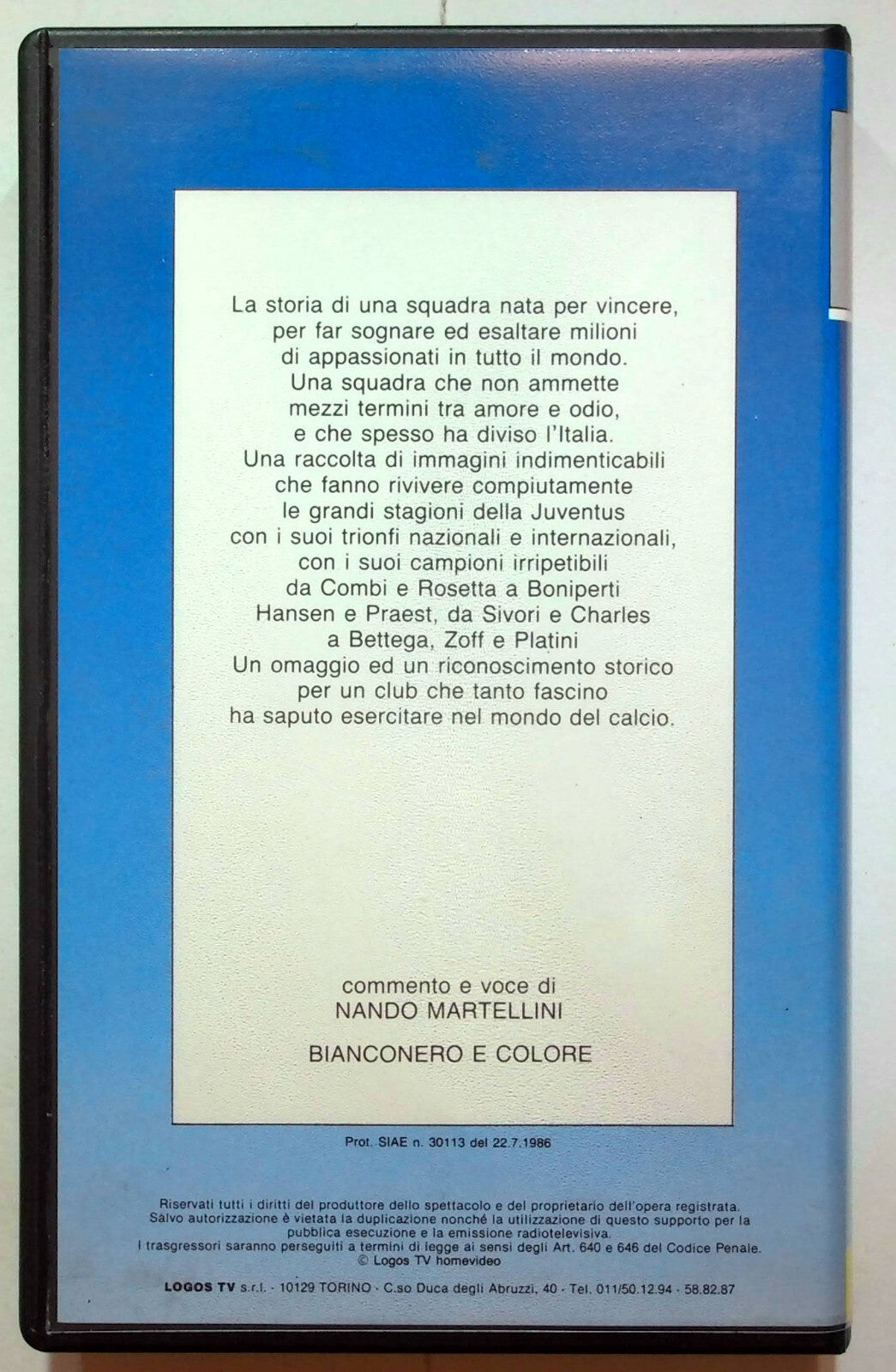 EBOND La Signora In Bianconero 1a Parte Editoriale VHS VH001675