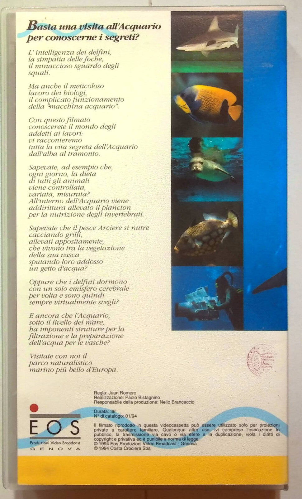 EBOND L'acquario Di Genova Il Video VHS VH001677