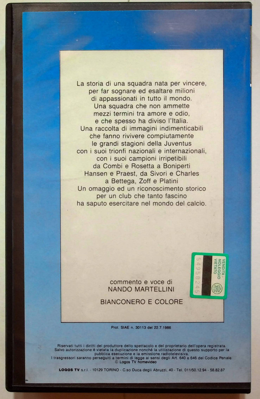 EBOND La Signora In Bianconero 1a Parte Editoriale VHS VH001701