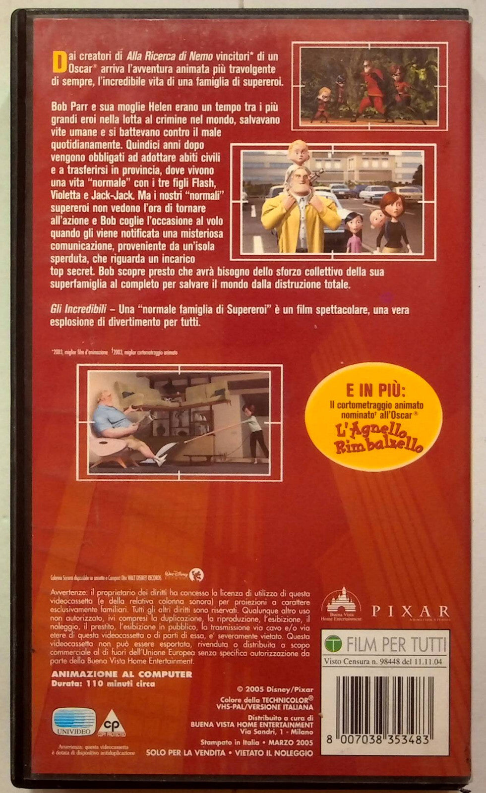 EBOND Gli Incredibili VHS VH001705