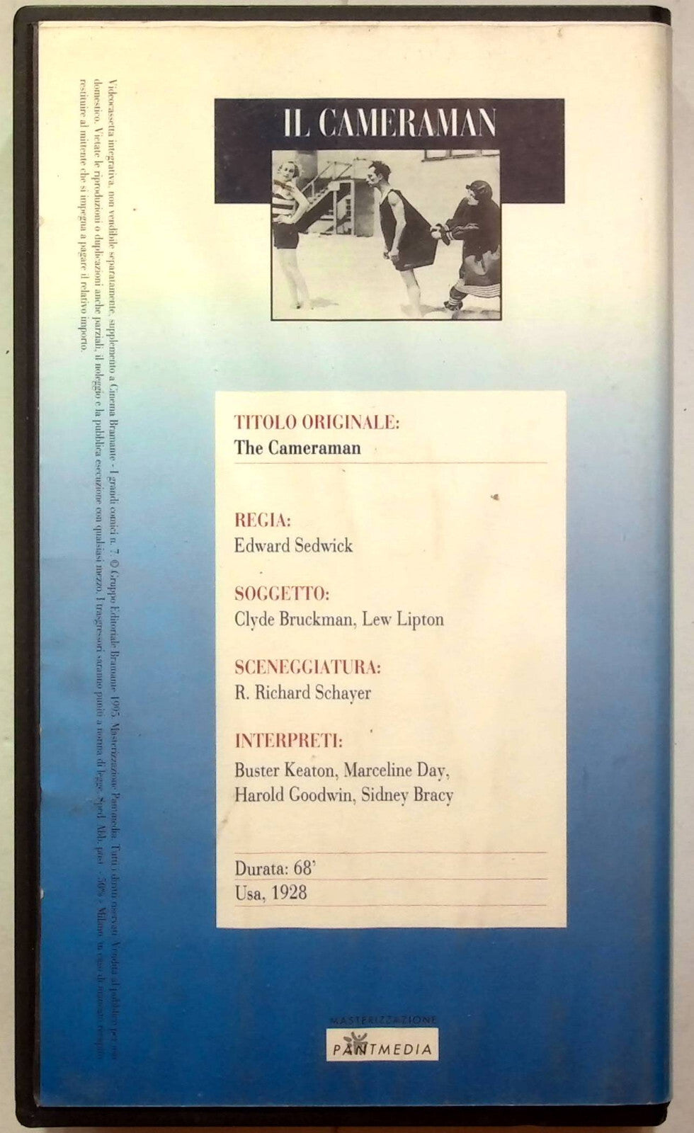 EBOND Il Cameraman Editoriale VHS VH001706