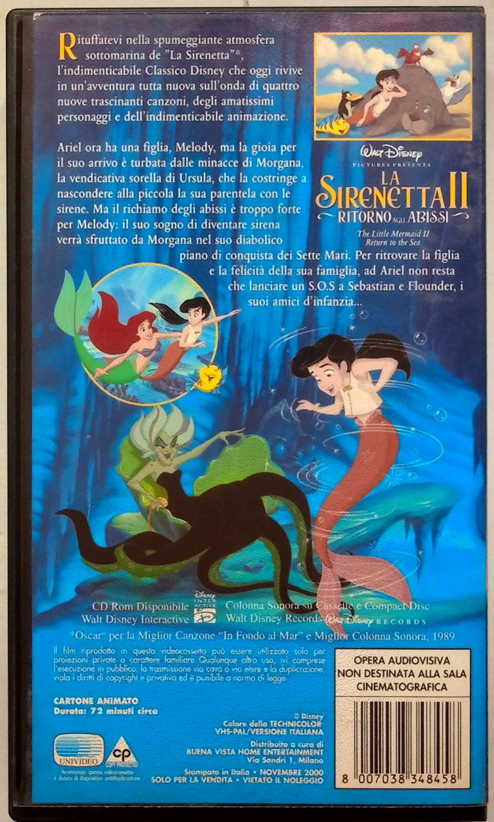 EBOND La Sirenetta Ii - Ritorno Agli Abissi - Walt Disney VHS VH001717