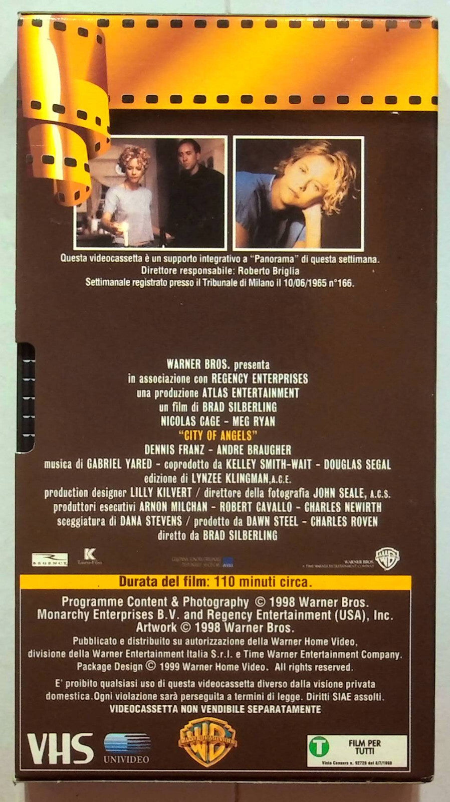 EBOND City Of Angels - La Citta Degli Angeli Editoriale VHS VH001721