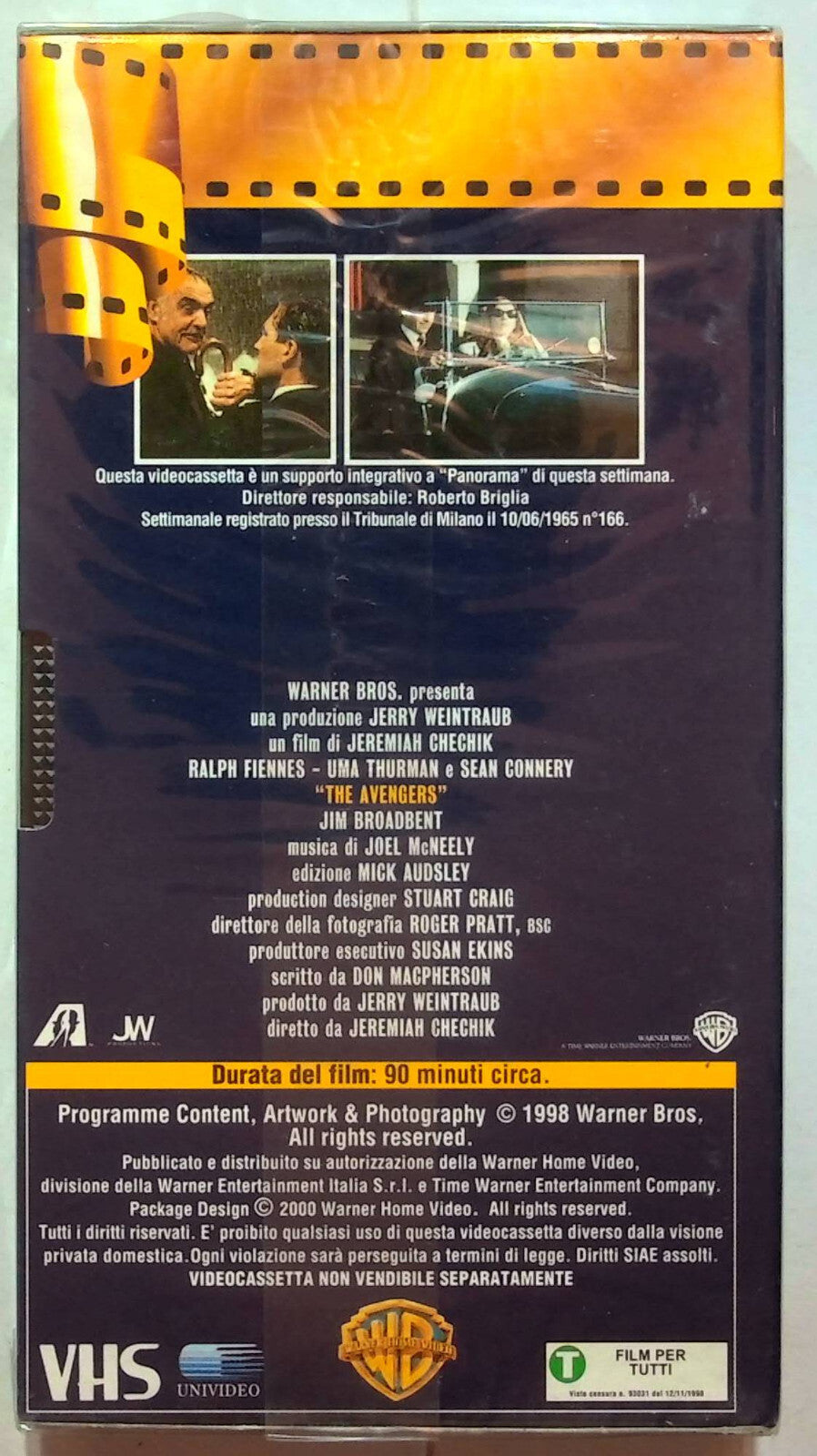 EBOND The Avengers - Agenti Speciali Editoriale VHS VH001722