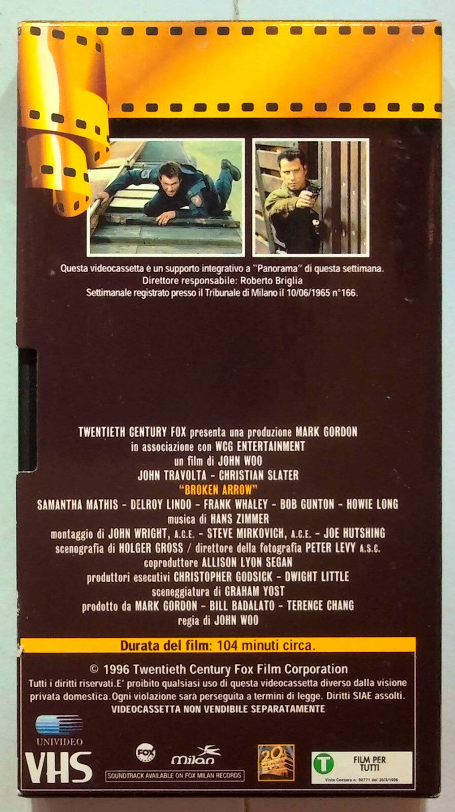 EBOND Nome In Codice: Broken Arrow Editoriale VHS VH001736