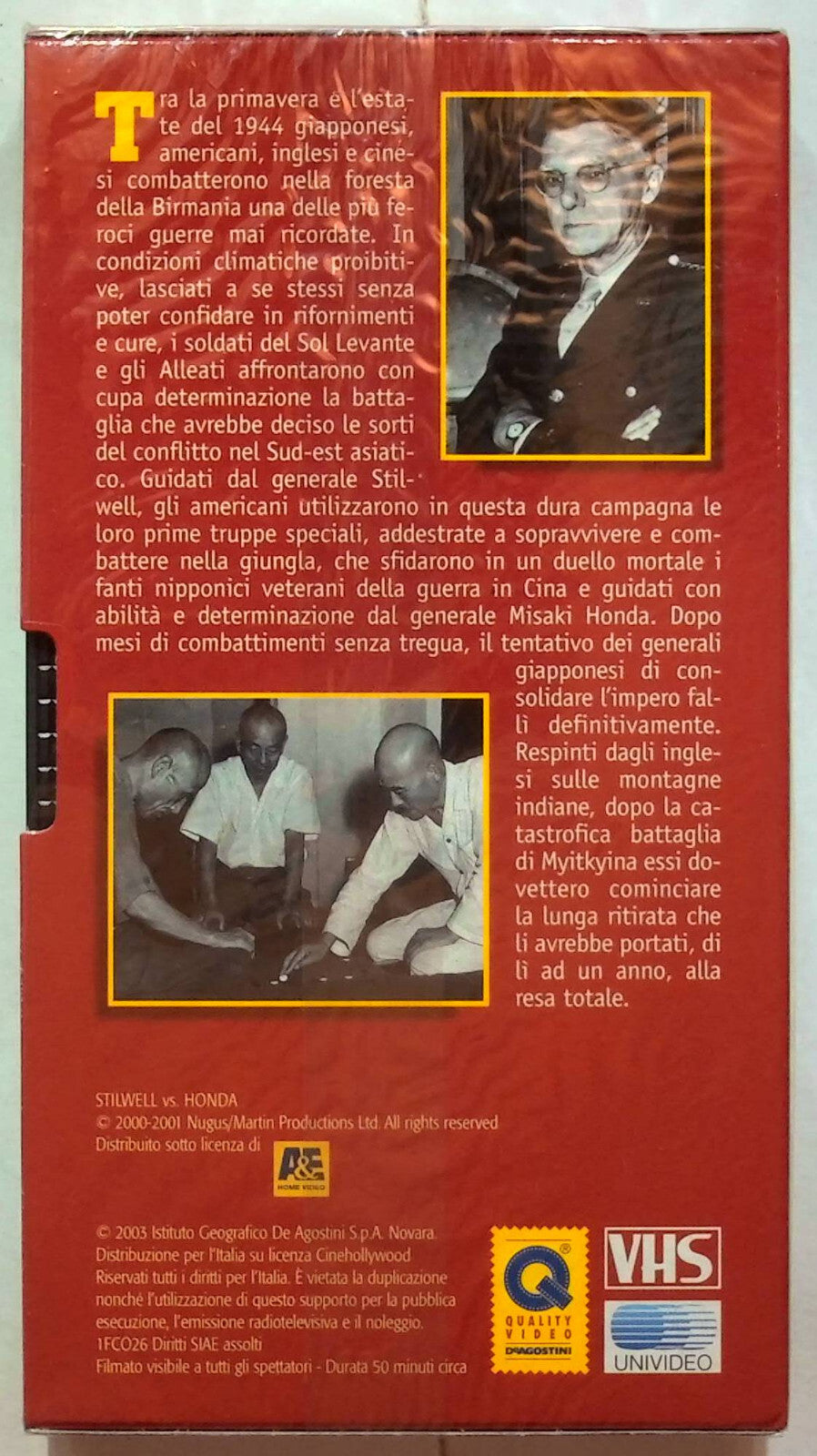 EBOND Comandanti a Confronto Myitkyina Stilwell/honda Editoriale VHS VH001751