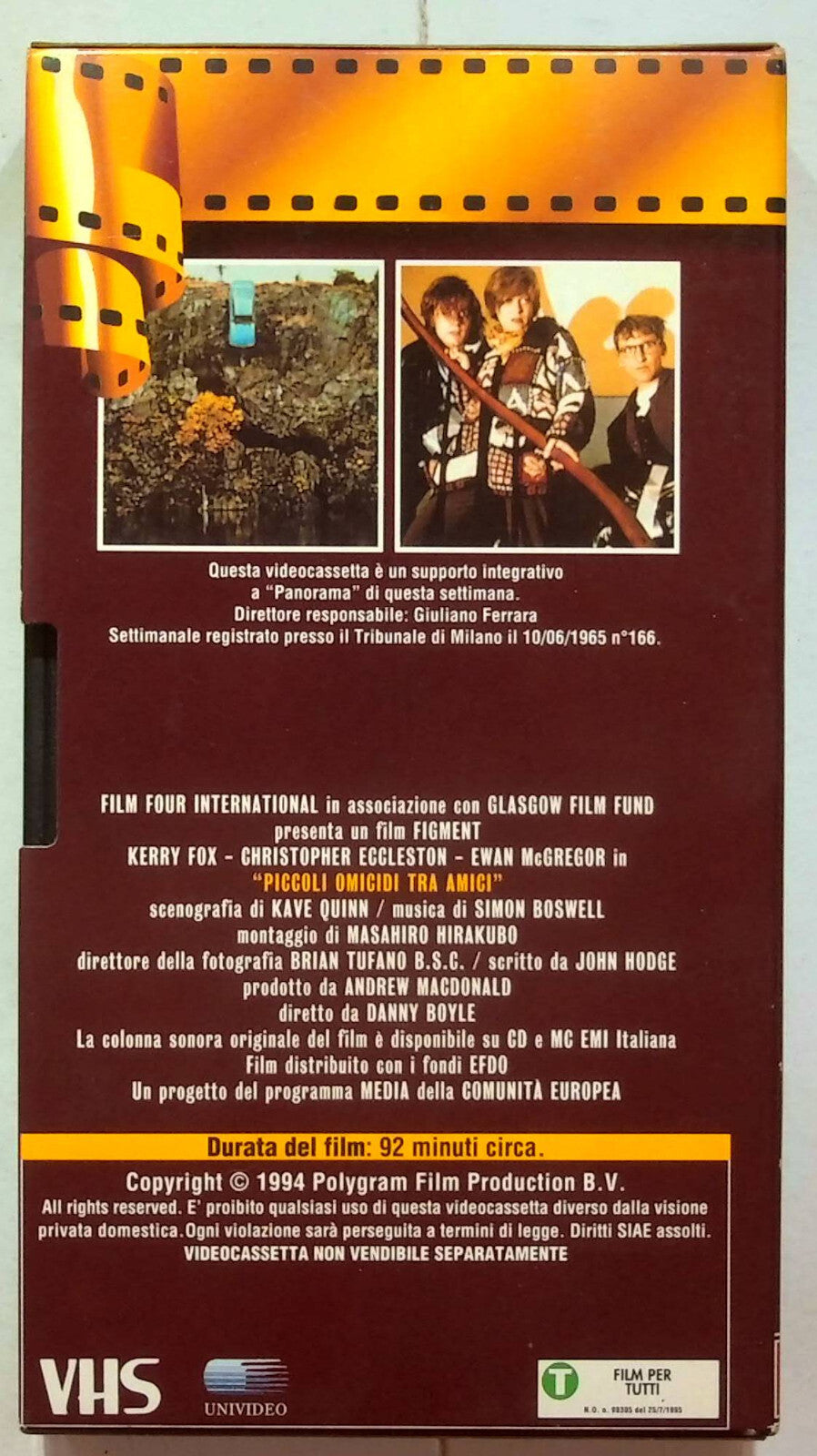 EBOND Piccoli Omicidi Tra Amici Editoriale VHS VH001760