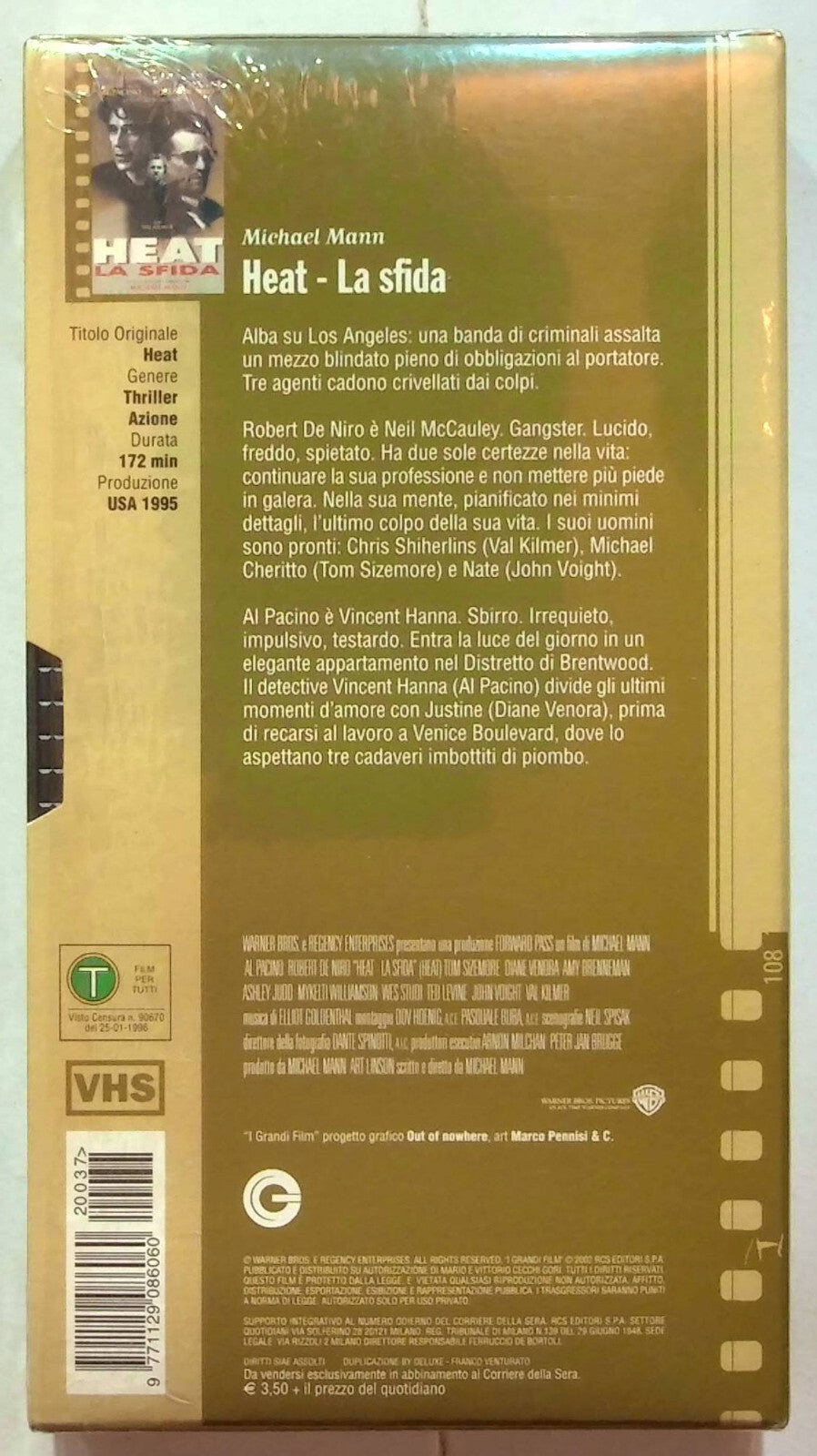 EBOND Heat La Sfida Editoriale VHS VH001763