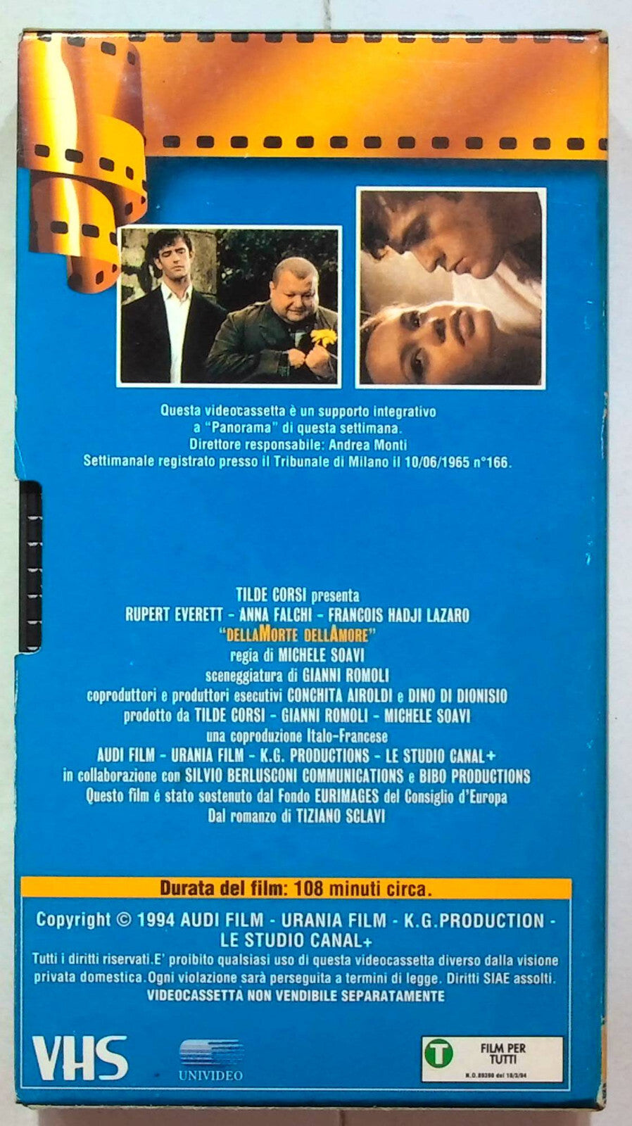 EBOND Dellamorte Dellamore Editoriale VHS VH001765