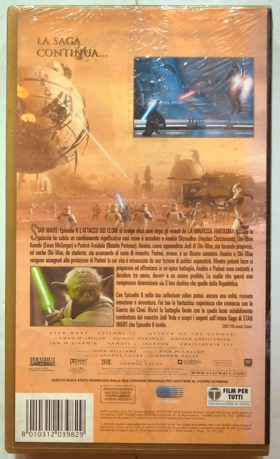 EBOND Star Wars Ii L'attacco Dei Cloni VHS VH001776