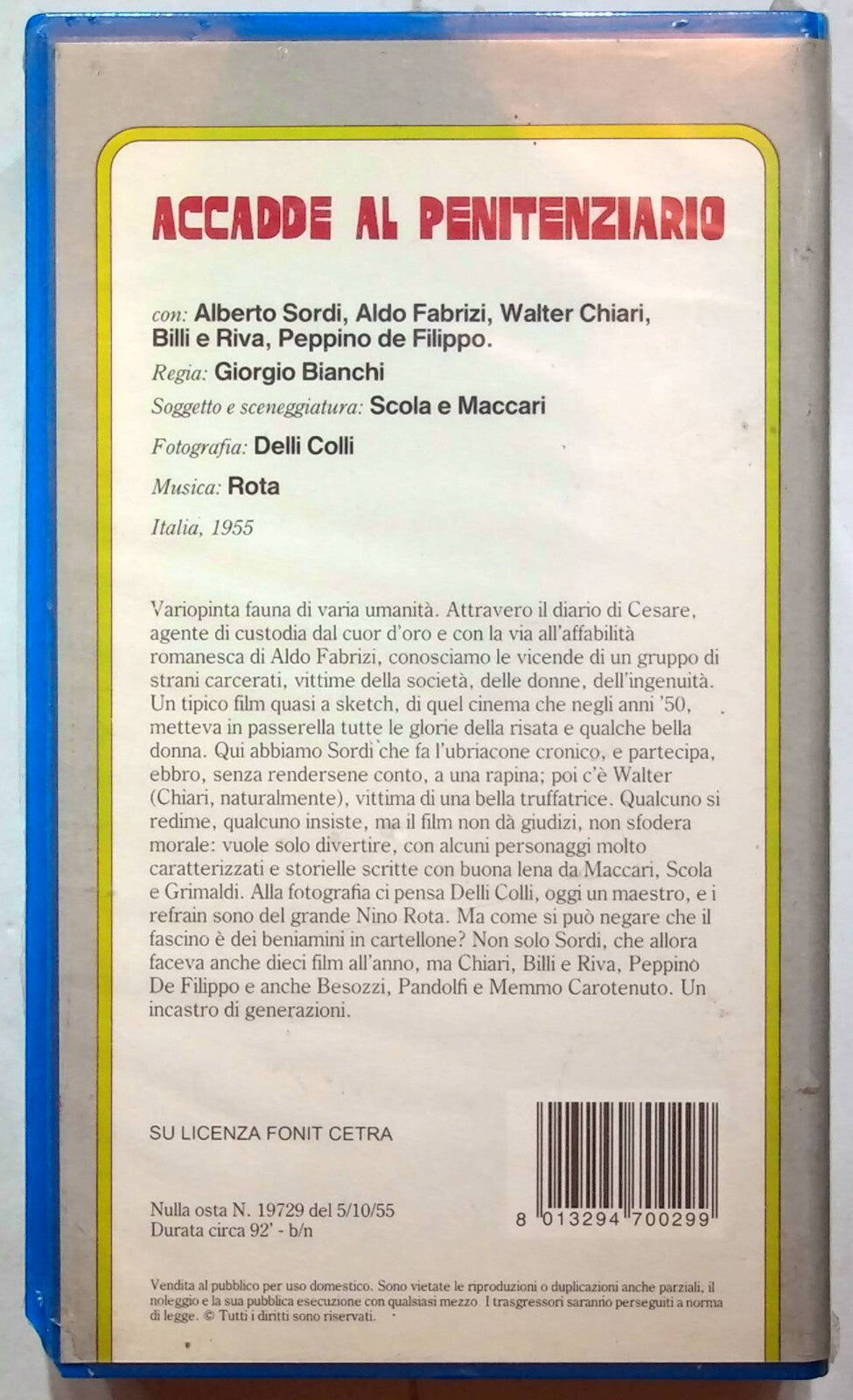 EBOND Accadde Al Penitenziario VHS VH001788