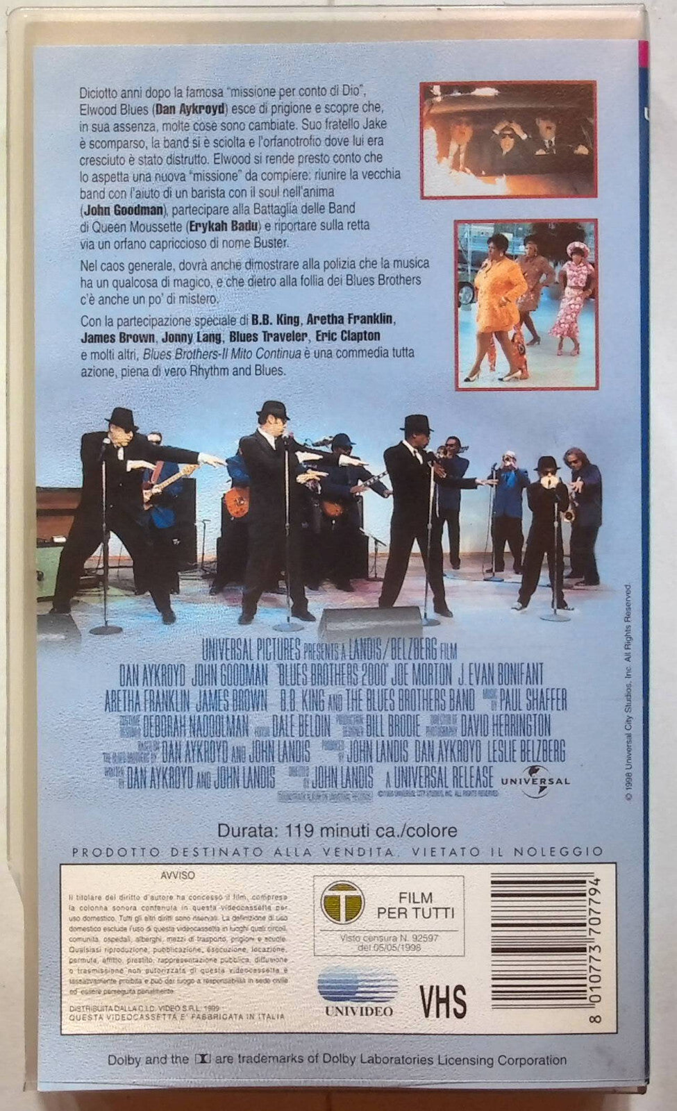 EBOND Blues Brothers Il Mito Continua VHS VH001801