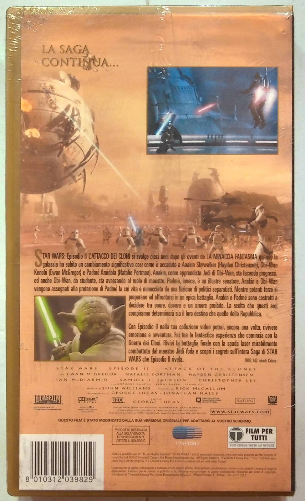 EBOND Star Wars Ii L'attacco Dei Cloni VHS VH001811