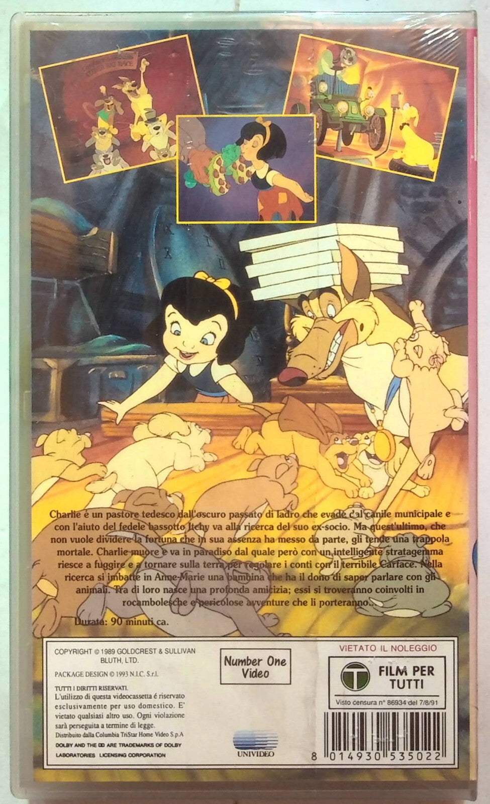 EBOND Charlie - Anche i Cani Vanno In Paradiso VHS VH001817