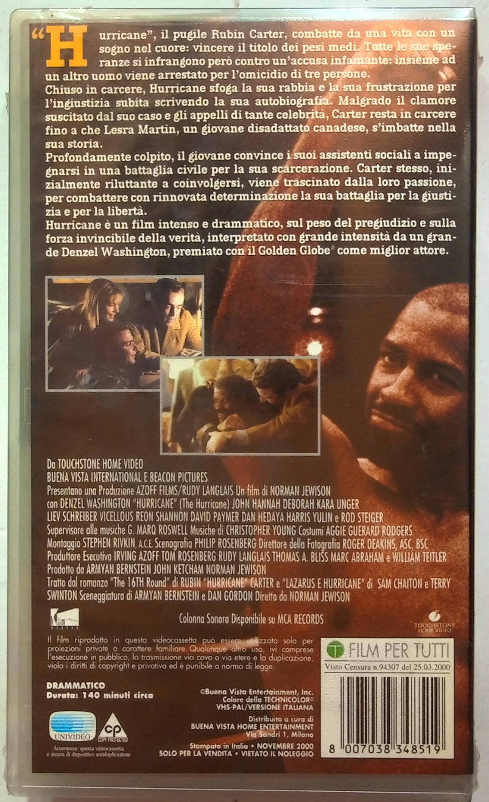 EBOND Hurricane Il Grido Dell'innocenza VHS VH001824