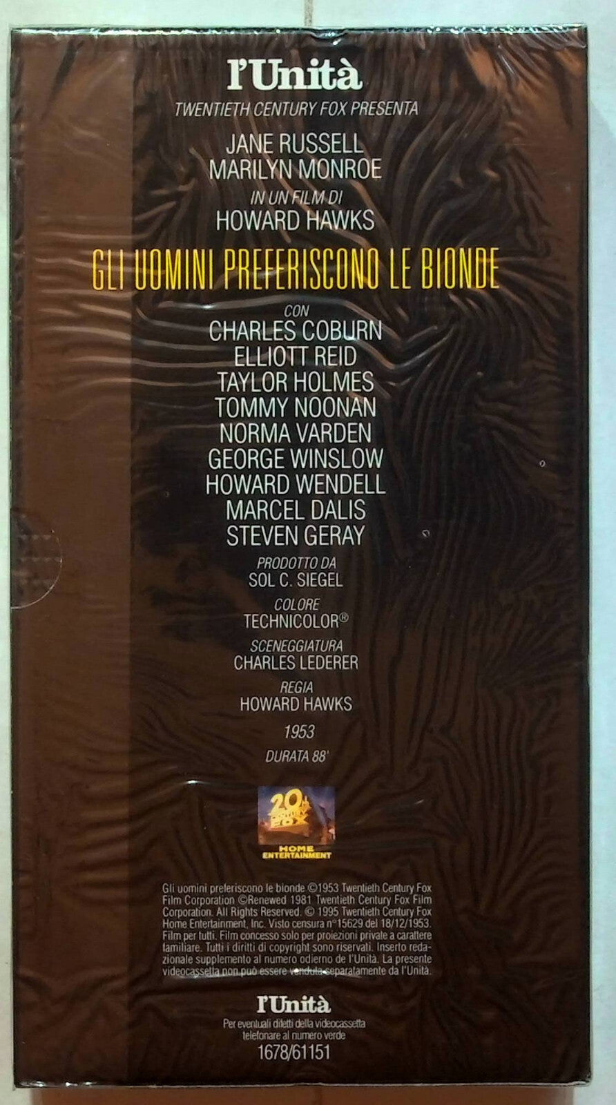 EBOND Gli Uomini Preferiscono Le Bionde Editoriale VHS VH001877