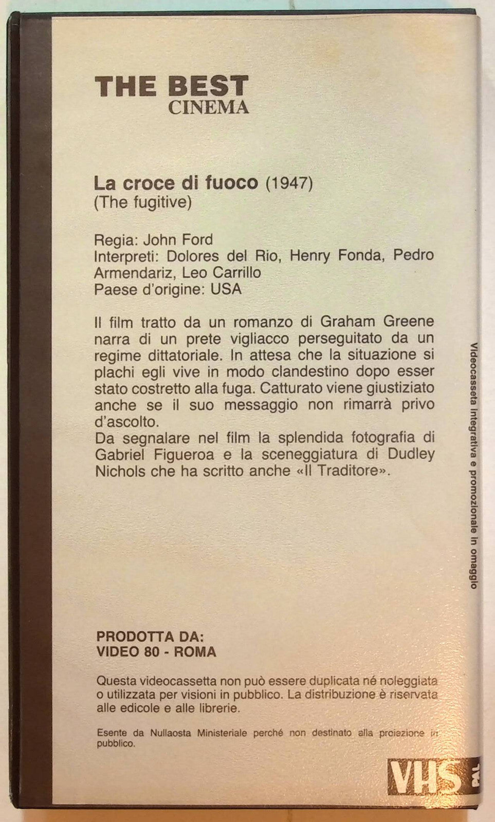 EBOND La Croce Di Fuoco VHS VH002065