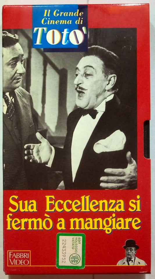 EBOND Sua Eccellenza Si Fermo a Mangiare Editoriale VHS VH002074