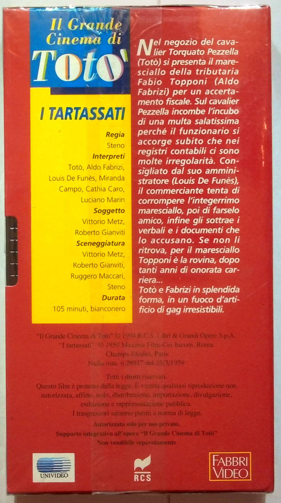 EBOND I Tartassati Editoriale VHS VH002078