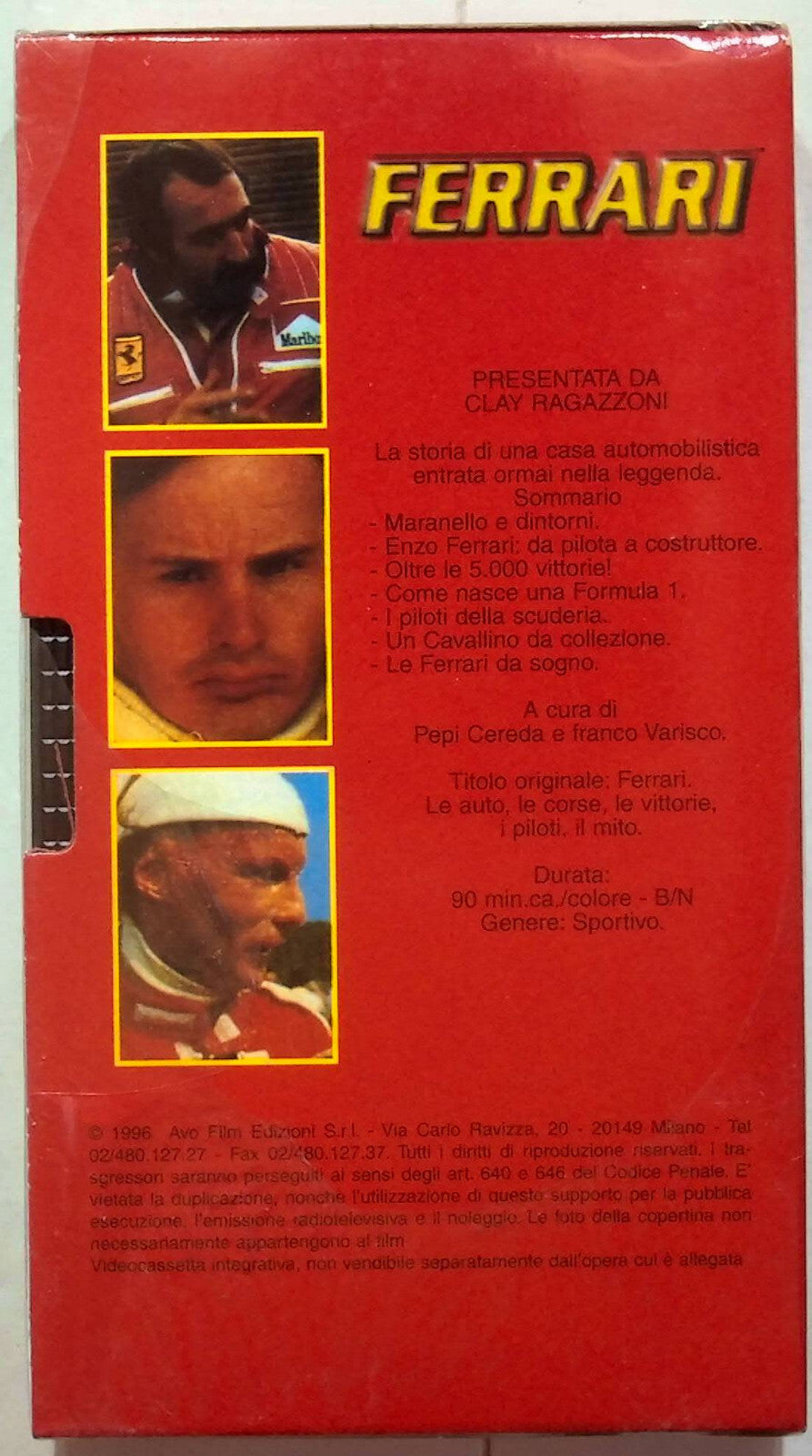 EBOND Ferrari Le Auto Le Corse Le Vittorie i Piloti Il Mito Edit. VHS VH002123
