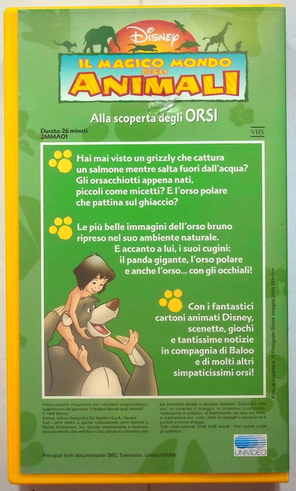 EBOND Il Magico Mondo Degli Animali Alla Scoperta Degli Orsi N1 - VHS VH002142