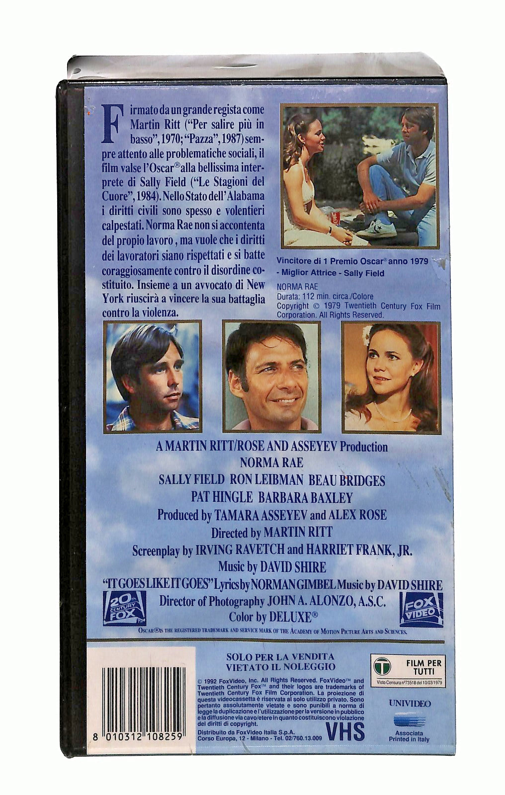 EBOND Norma Rae Martin Ritt Univideo Fox VHS VH002201