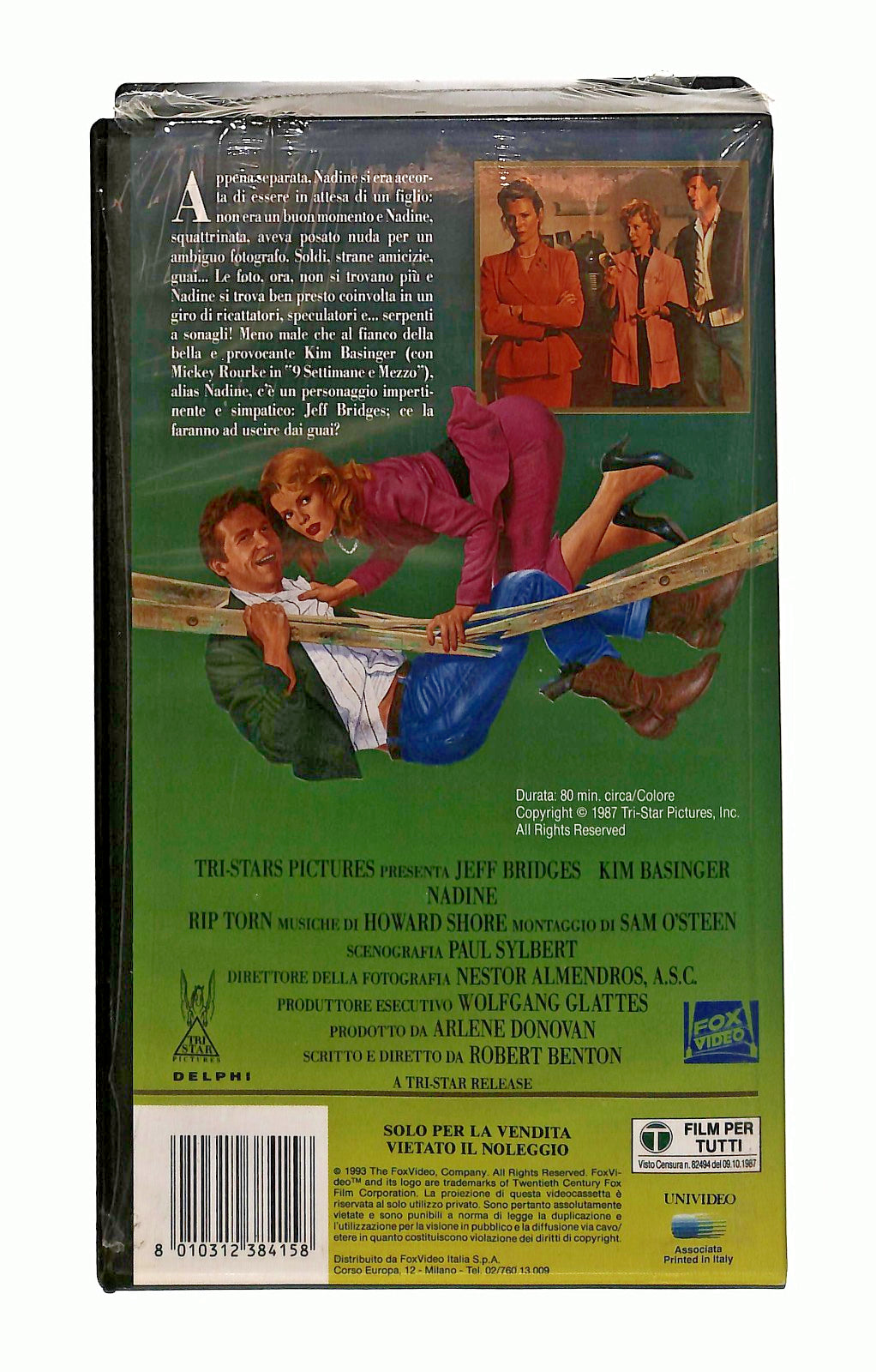 EBOND Nadine Un Amore a Prova Di Proiettile Robert Benton VHS VH002202