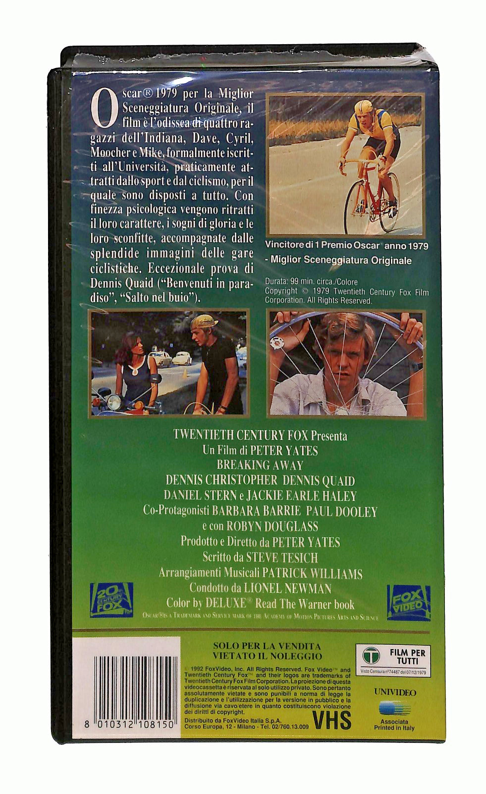 EBOND All American Boys Peter Yates Univideo Fox VHS VH002205