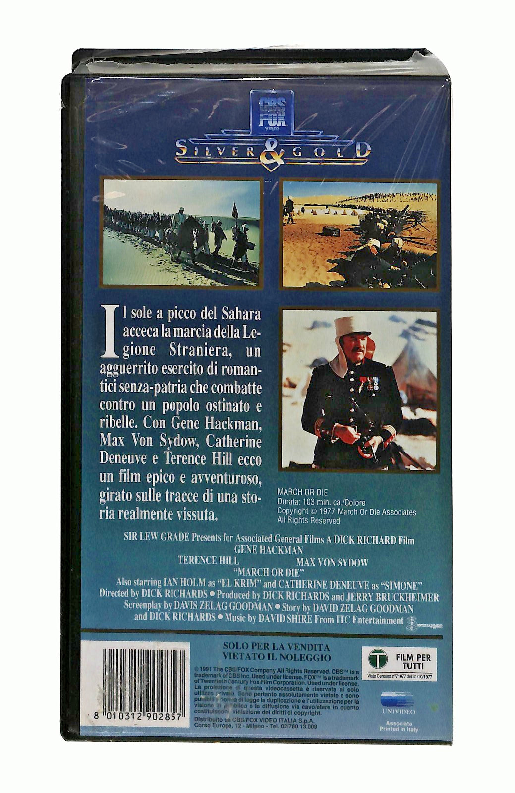 EBOND La Bandera Marcia o Muori Dick Richards Cbs Fox VHS VH00223