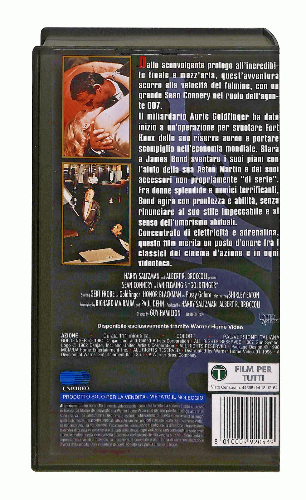 EBOND Missione Goldfinger James Bond 007 Classic Bond Collection VHS VH002268