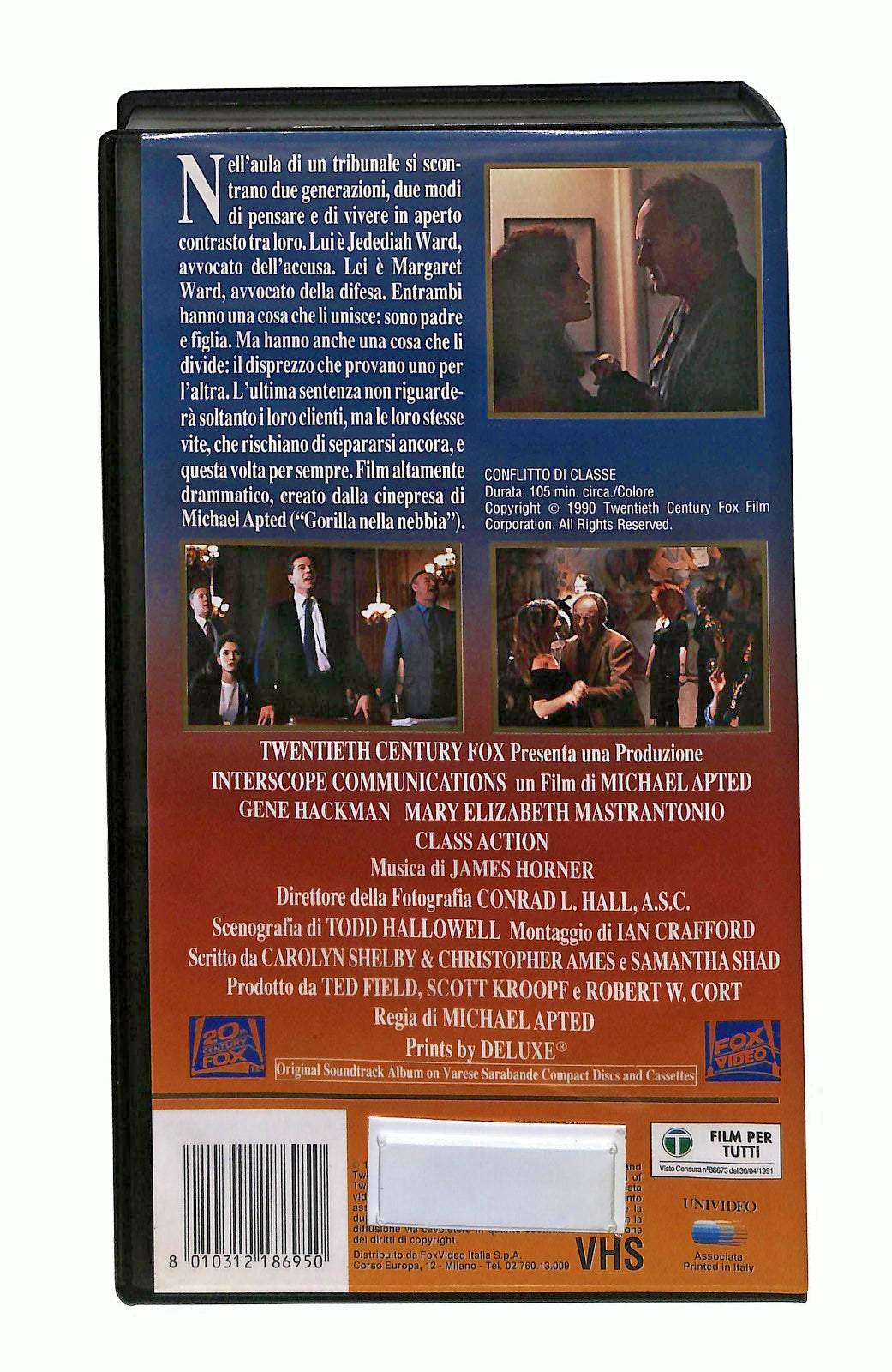 EBOND Conflitto Di Classe Hackman Mastrantonio Fox VHS VH002284