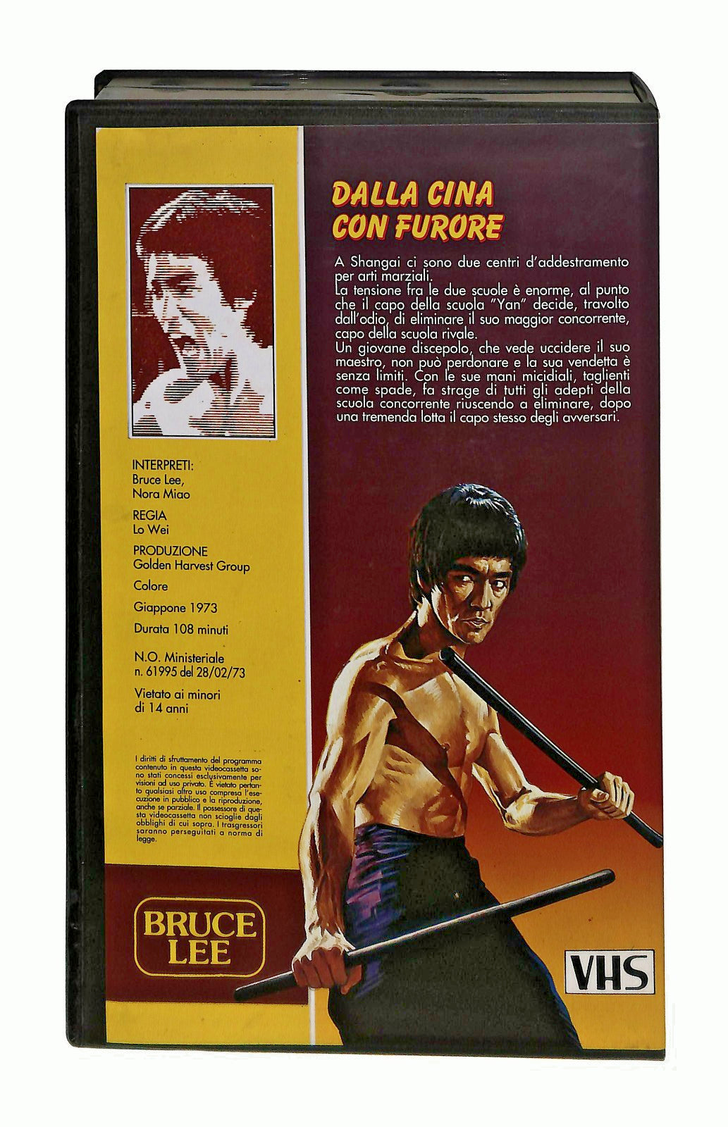 EBOND Dalla Cina Con Furore Bruce Lee VHS VH002303