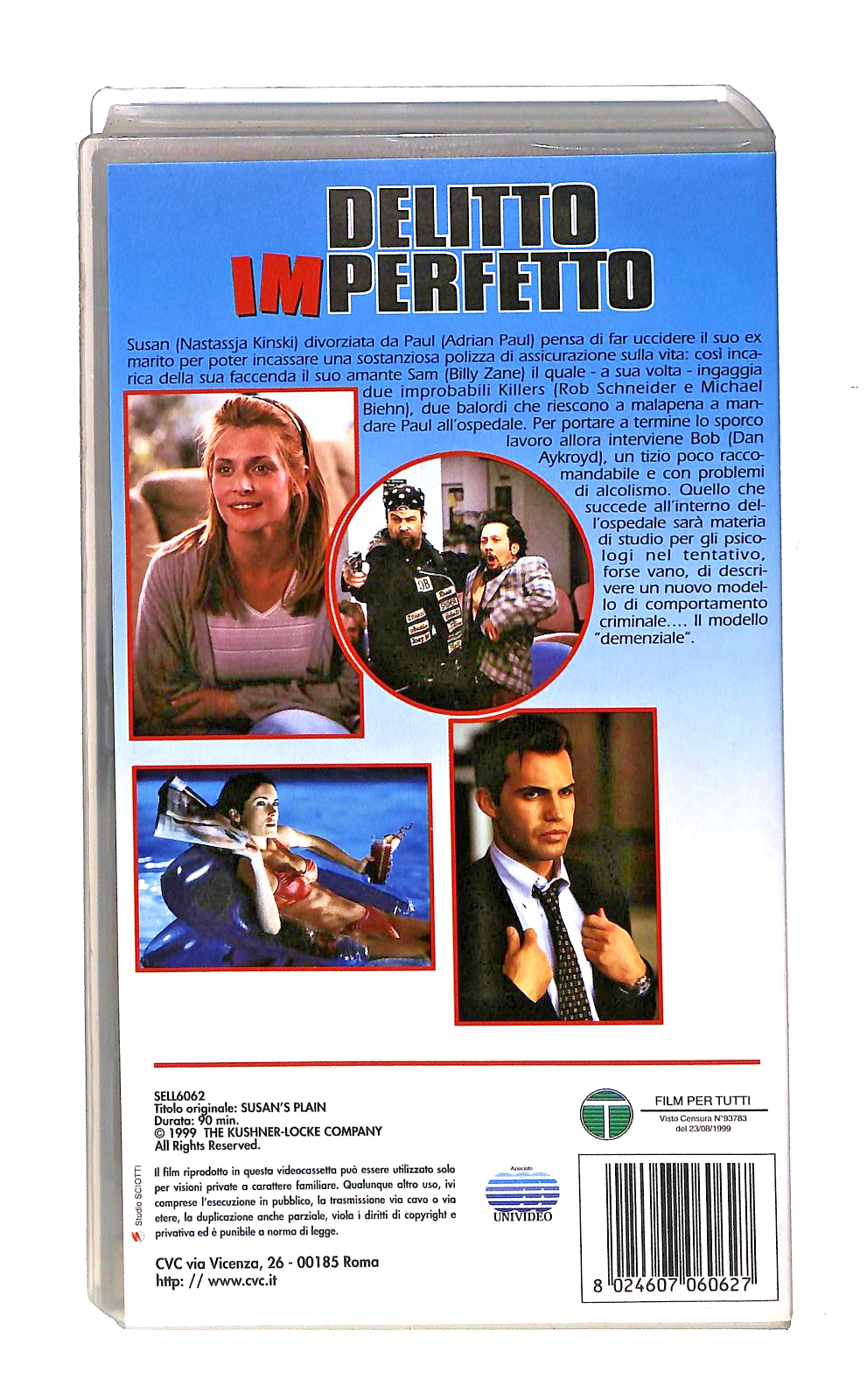 EBOND Delitto Imperfetto Kinski Zane Aykroyd Landis Cvc VHS VH002361