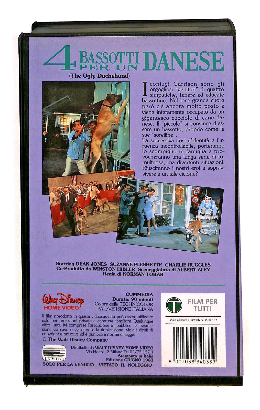 EBOND 4 Bassotti Per Un Danese Walt Disney VHS VH002363