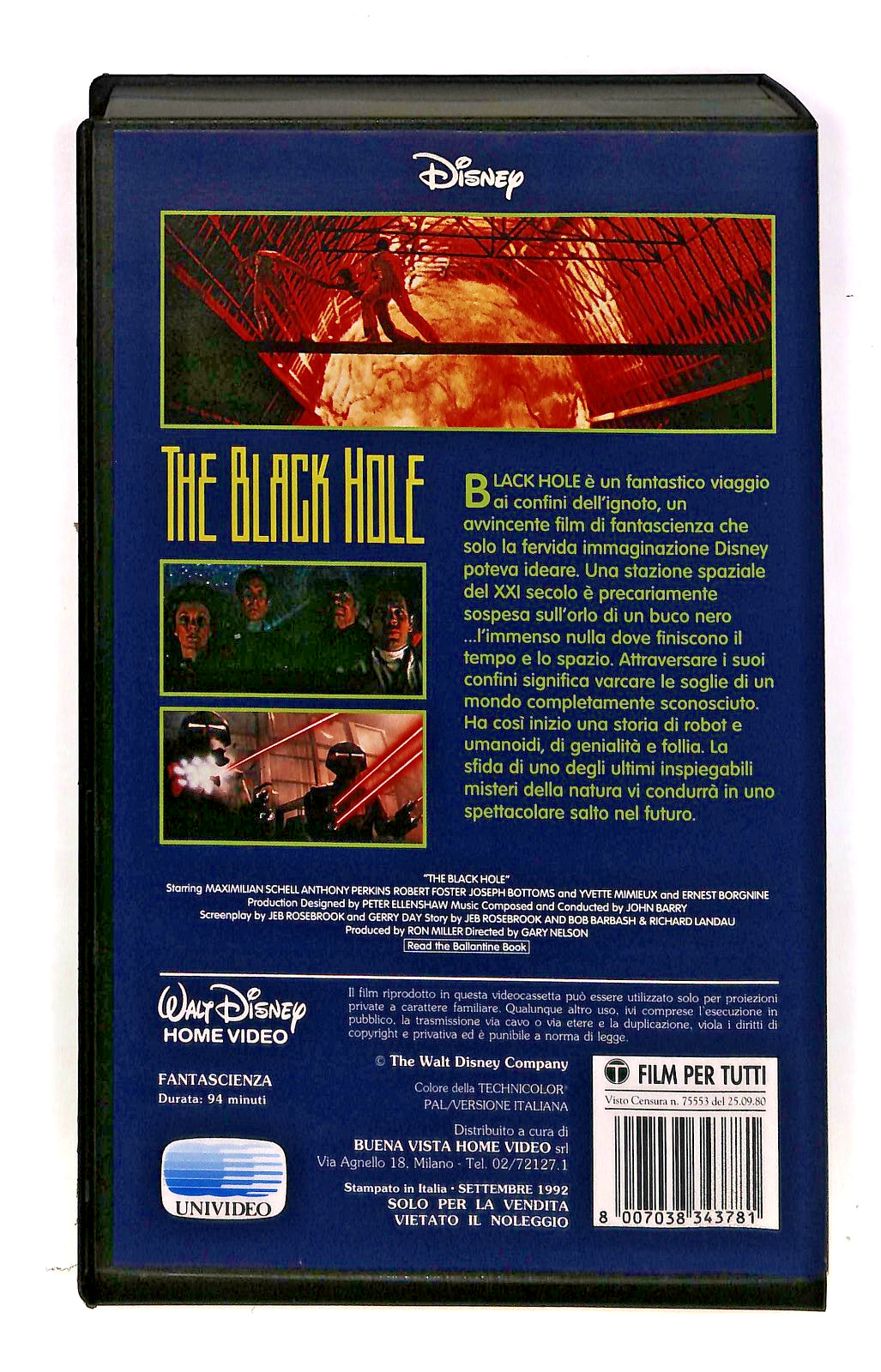 EBOND The Balck Hole Disney VHS VH002367