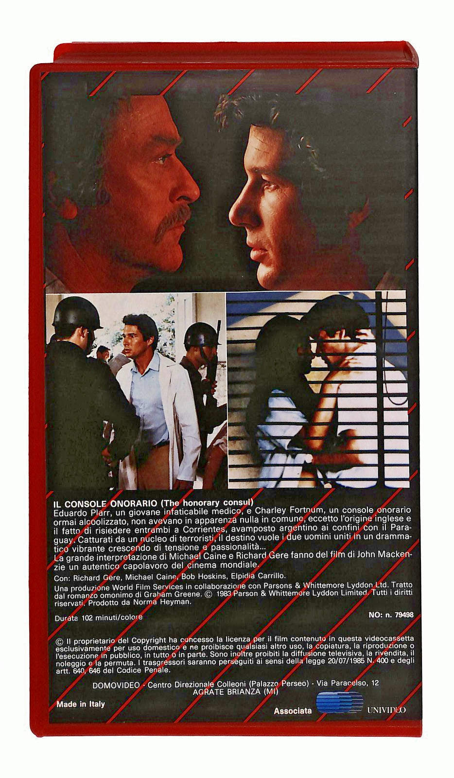 EBOND Il Console Onorario Michael Caine Richard Gere Domovideo VHS VH002380