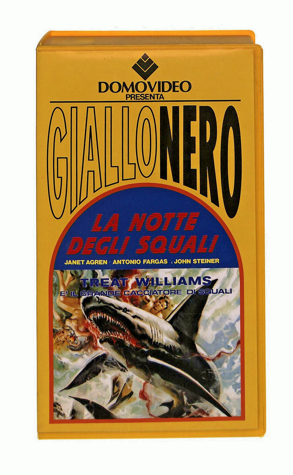 EBOND La Notte Degli Squali Giallonero Domovideo VHS VH002431
